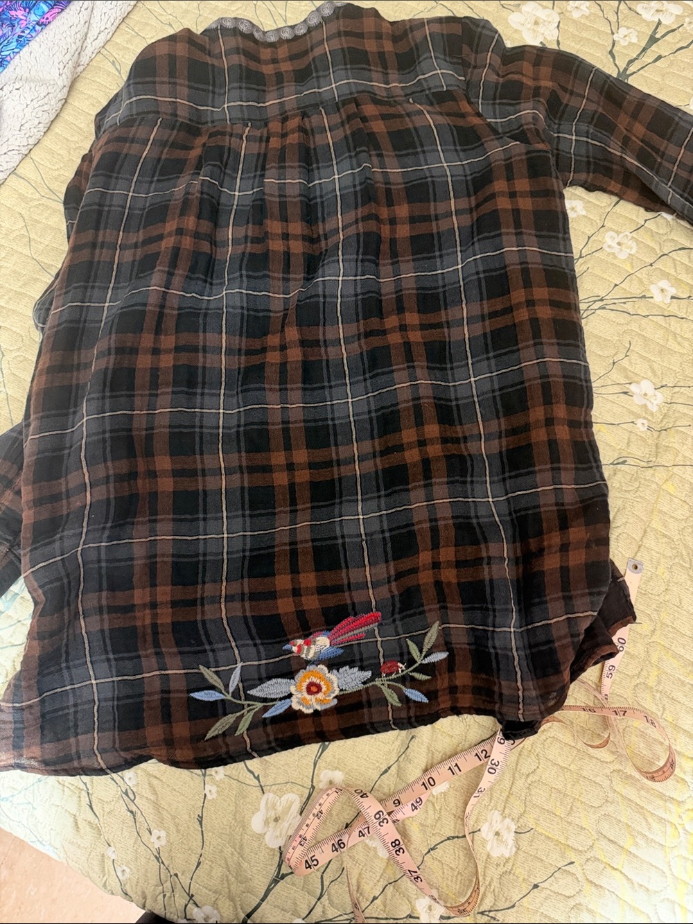 Johnny Was Krysha Velvet Placket Shirt - Picture 11 of 11